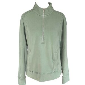 Tommy Bahama Green Half Zip Zip-Up Sweater - Medium